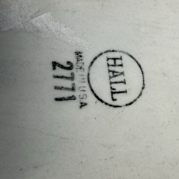 HALL White Oval Individual Au Gratin Casserole‎ Dish w/ Handles USA Vintage 8" - Picture 3 of 6